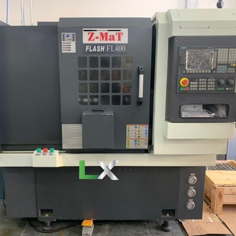 CENTRO DE TORNEAMENTO ZMAT FL400 SIEMENS COM FERRAMENTA ACIONADA
