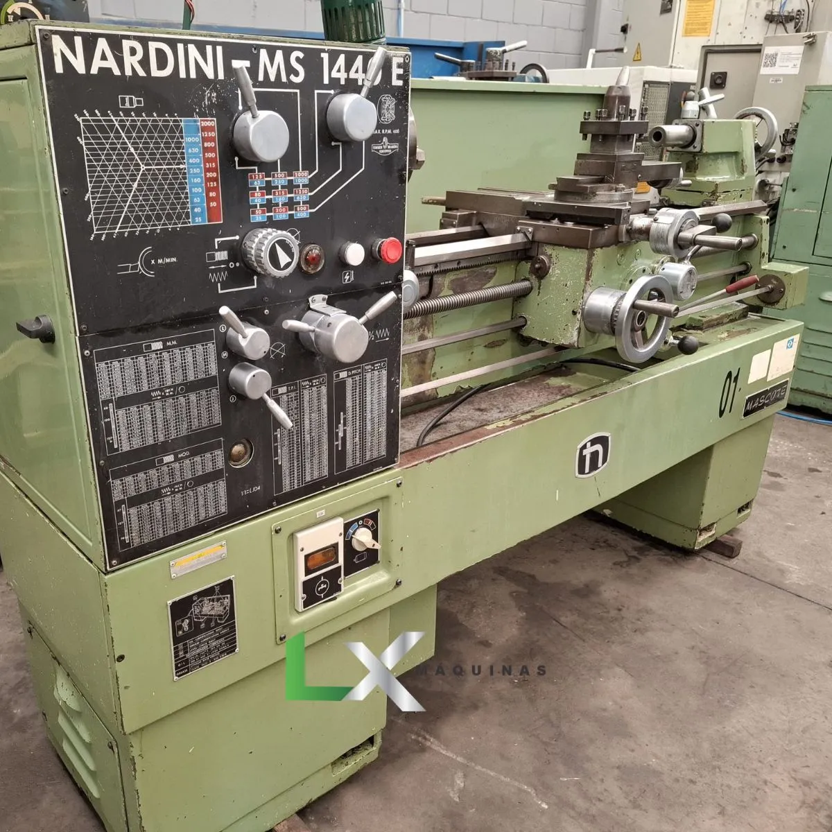 TORNO CONVENCIONAL NARDINI MS-1440E – 355 X 1.000 MM – REVISADO