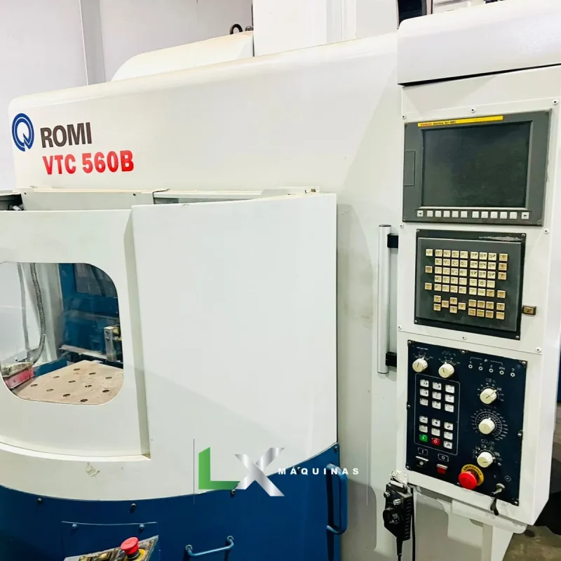 CENTRO DE FURAÇÃO E ROSQUEAMENTO ROMI VTC 560B DUPLO PALLET - FANUC - 2009 (5)
