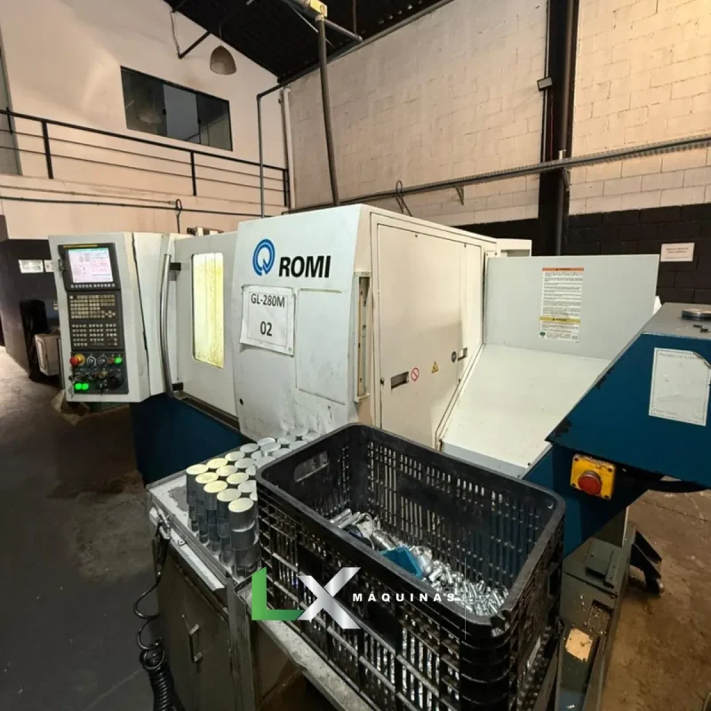 CENTRO DE TORNEAMENTO ROMI GL280M - FANUC - ANO 2017 (10)