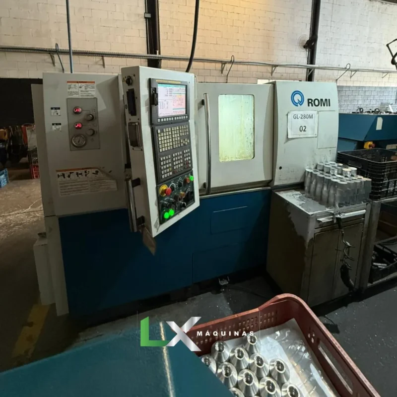 CENTRO DE TORNEAMENTO ROMI GL280M - FANUC - ANO 2017 (12)