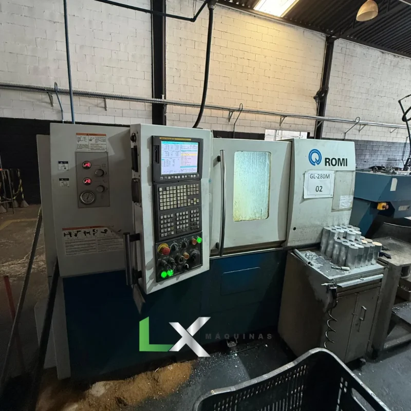 CENTRO DE TORNEAMENTO ROMI GL280M - FANUC - ANO 2017 (6)