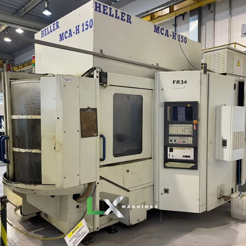 CENTRO DE USINAGEM HORIZONTAL HELLER DUPLO PALLET MCA-H150 - SIEMENS - ANO 1999 (1)