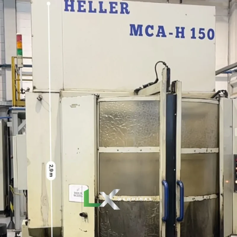 CENTRO DE USINAGEM HORIZONTAL HELLER DUPLO PALLET MCA-H150 - SIEMENS - ANO 1999 (4)