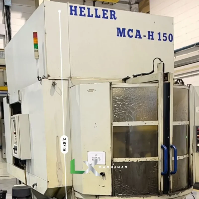 CENTRO DE USINAGEM HORIZONTAL HELLER DUPLO PALLET MCA-H150 - SIEMENS - ANO 1999 (6)