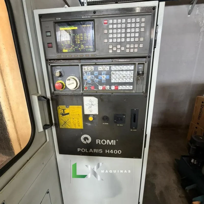 CENTRO DE USINAGEM HORIZONTAL ROMI POLARIS H400 – DUPLO PALLET – FANUC (MACH 10) (6