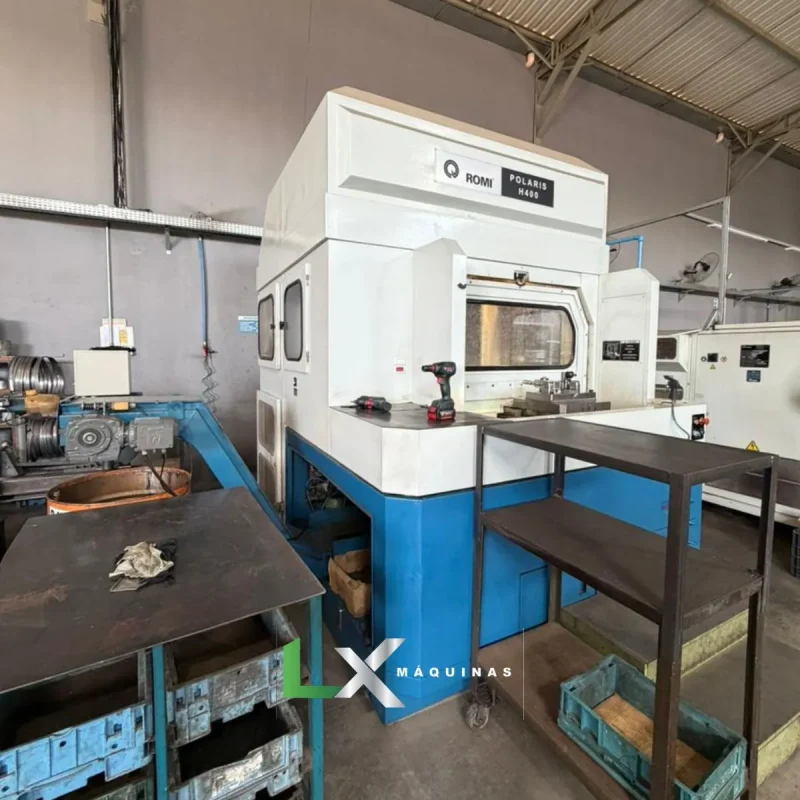 CENTRO DE USINAGEM HORIZONTAL ROMI POLARIS H400 – DUPLO PALLET – FANUC (MACH 10) (8