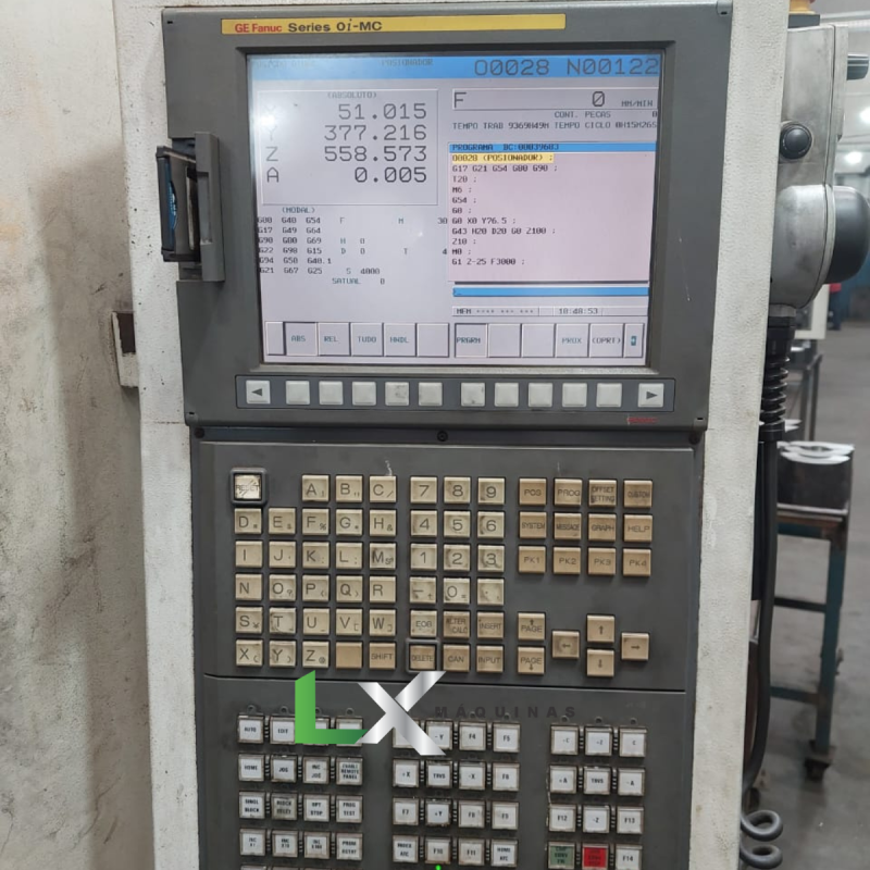 CENTRO DE USINAGEM ROMI 1250 COM 4 EIXO FANUC - 2009 (4)
