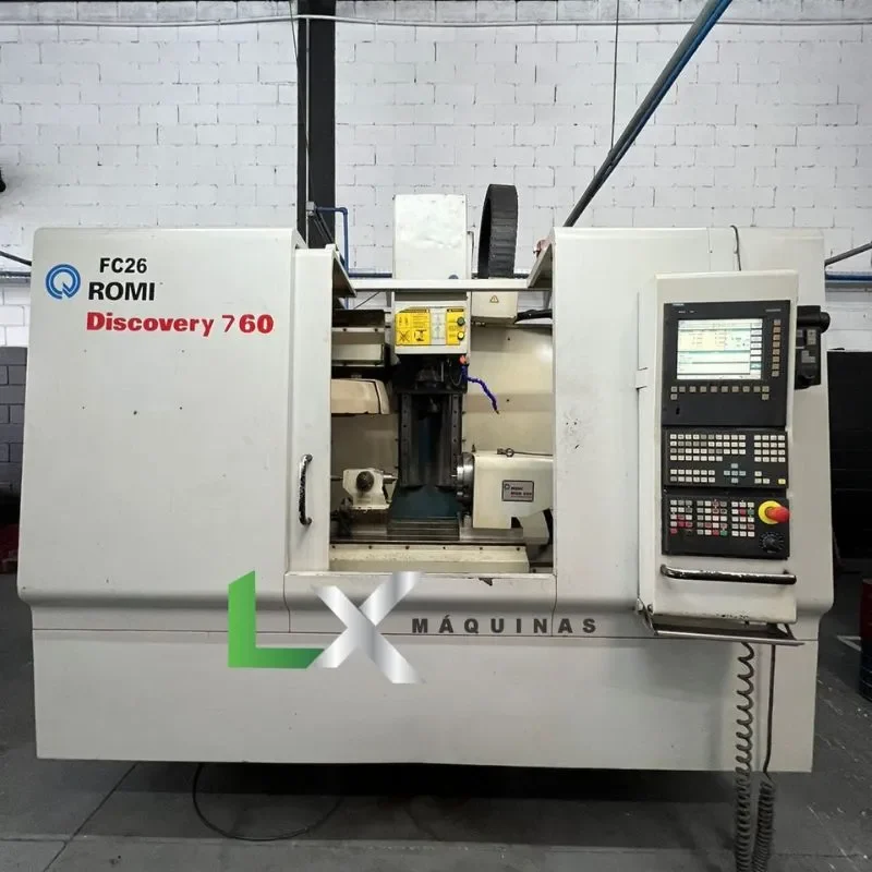 CENTRO DE USINAGEM ROMI D760 COM 4 EIXOS – SIEMENS 810D SHOPMILL – LX ...