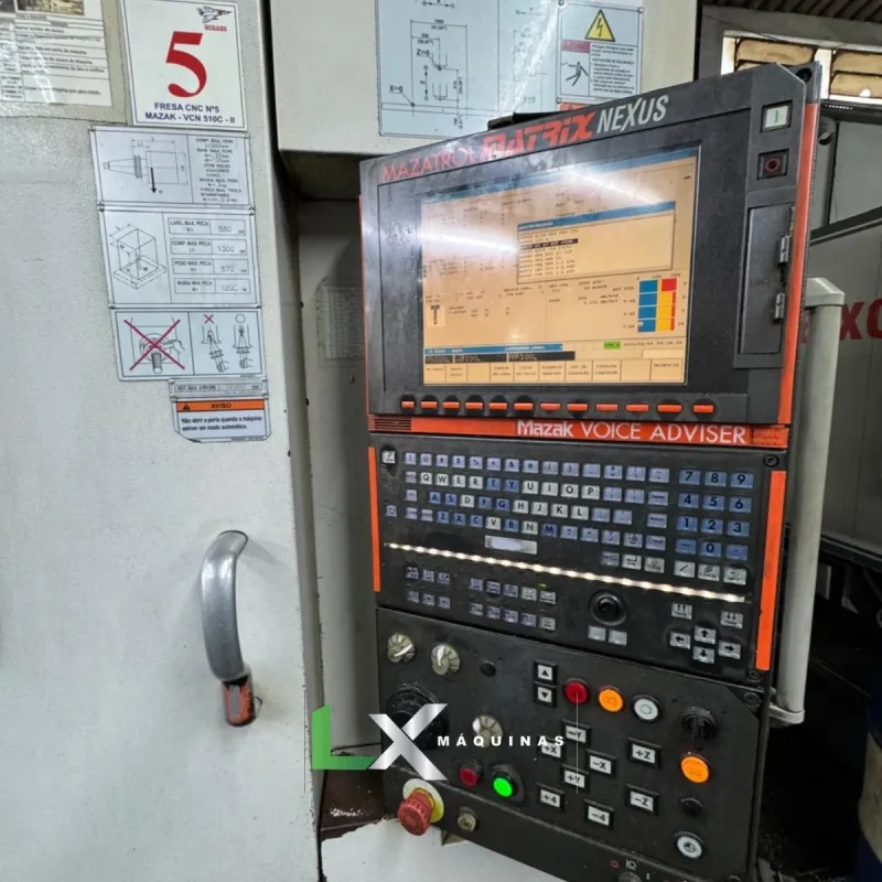 CENTRO DE USINAGEM VERTICAL MAZAK NEXUS 510C II - 2008 (1)