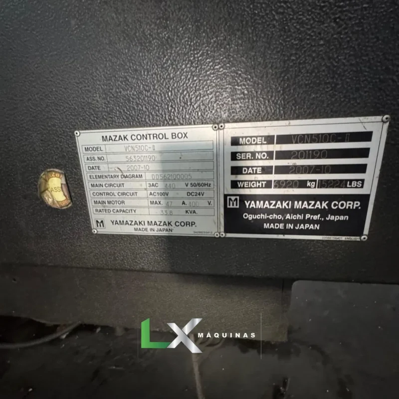 CENTRO DE USINAGEM VERTICAL MAZAK NEXUS 510C II - 2008 (2)_11zon