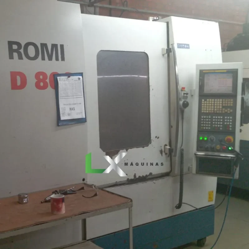 CENTRO DE USINAGEM VERTICAL ROMI D800 - FANUC - 12.000 RPM (4)