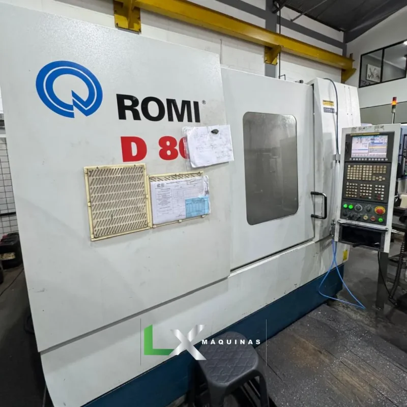 CENTRO DE USINAGEM VERTICAL ROMI D800 - FANUC - 2009 (2)