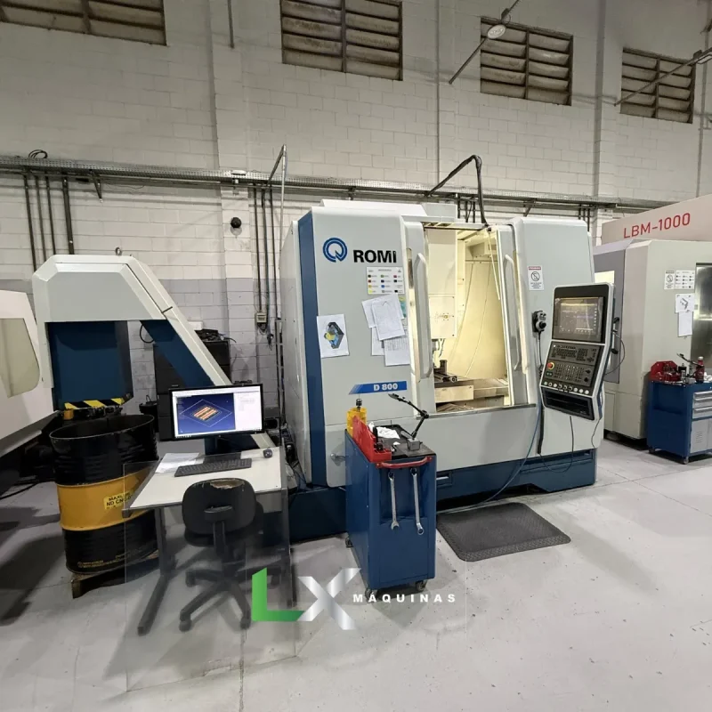 CENTRO DE USINAGEM VERTICAL ROMI D800 NOVA GERAÇÃO- 15.000 RPM - ANO 2019 (1)
