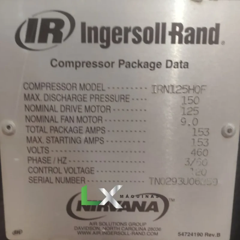 COMPRESSOR DE AR INGERSOL RAND (6)
