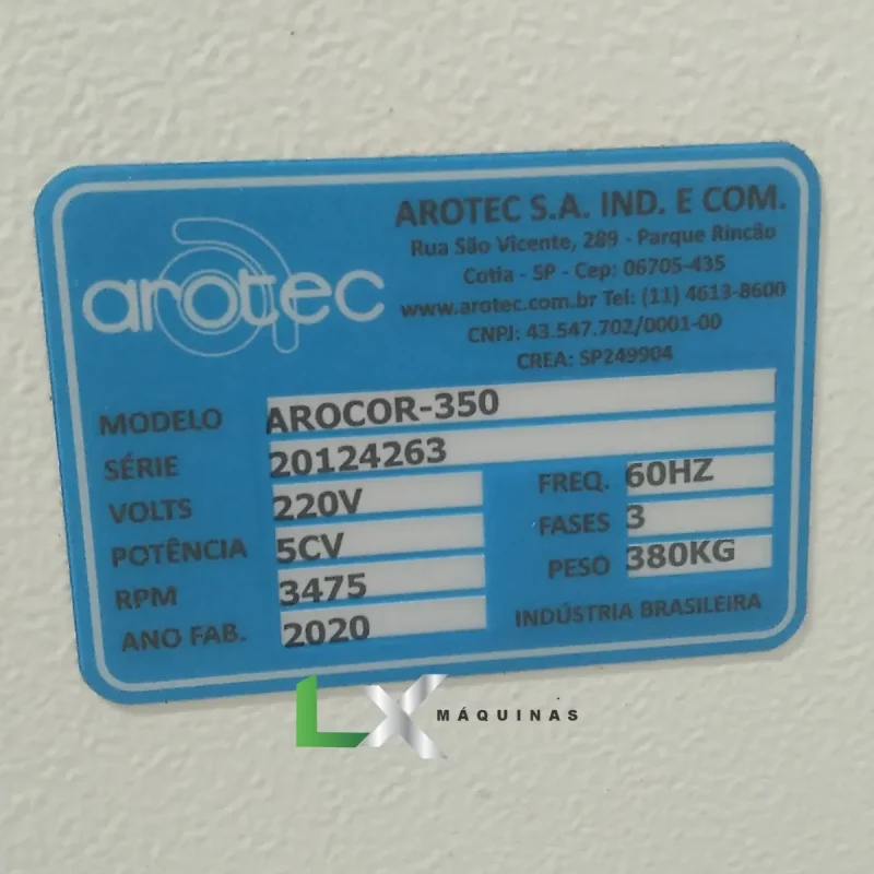 CORTADORA METALOGRÁFICA POLICORTE AROTEC - AROCOR 350 (4)