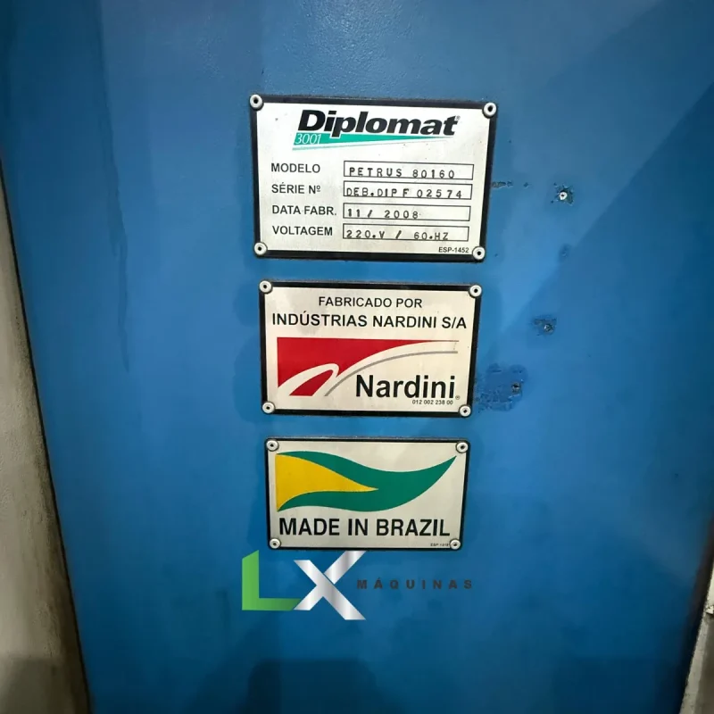 FRESADORA CNC NARDINI DIPLOMAT PETRUS 80160R - COM 4 EIXO - ANO 2008 (2)