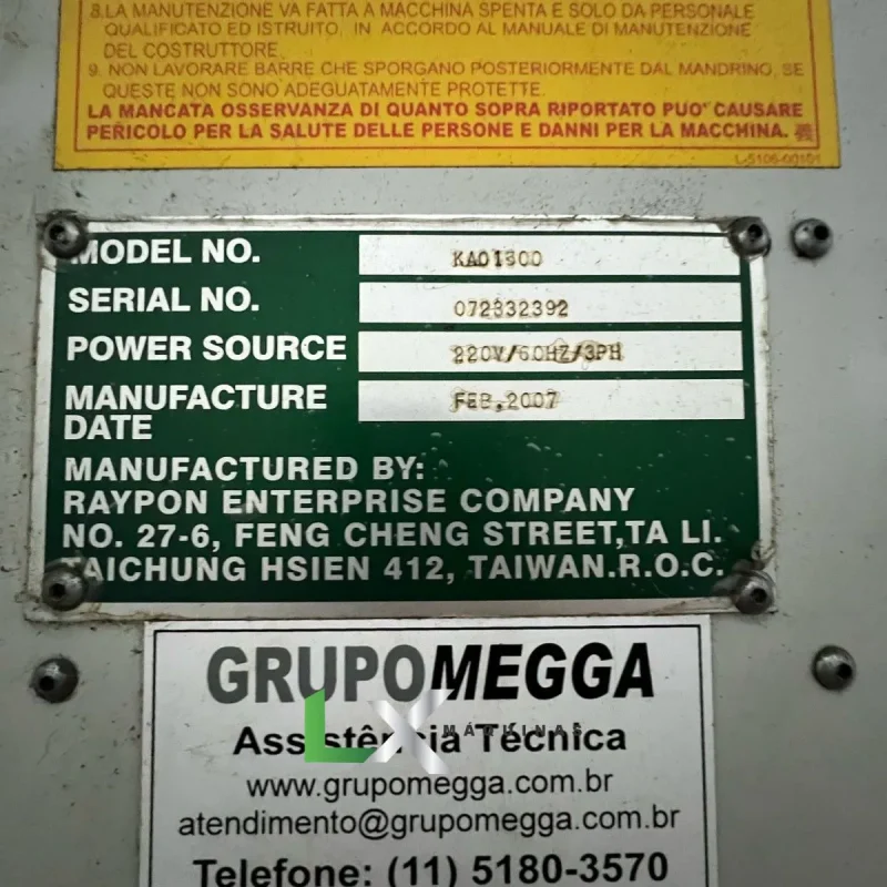 FRESADORA CNC SINITRON KAO1500 - MITSUBISHI - ANO 2007 (6)