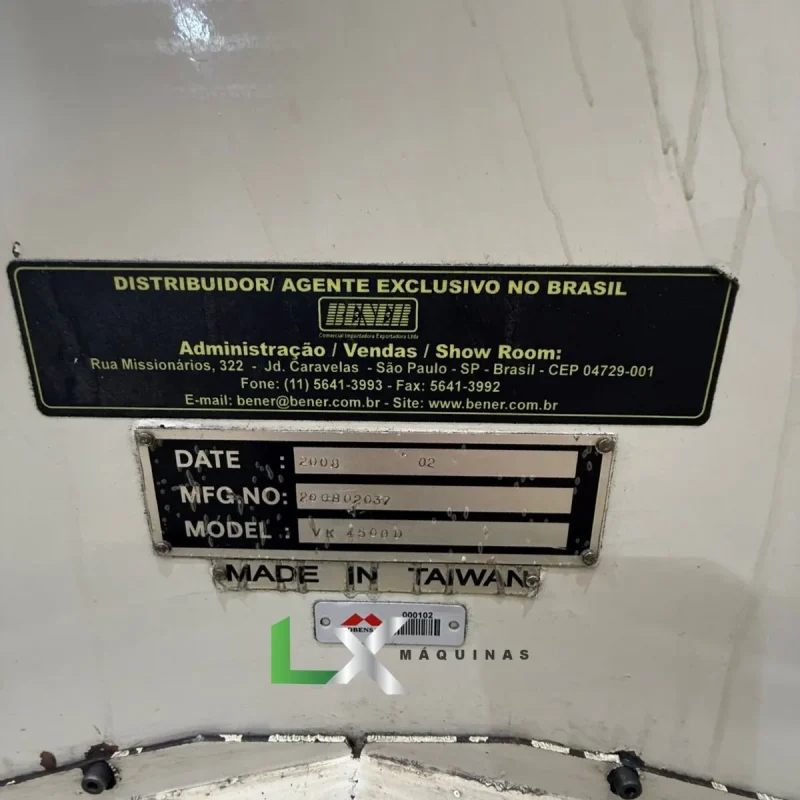 FRESADORA CNC VEKER VK4500D SIEMENS - 1000 X 500 X 550MM - ANO 2008 (8)