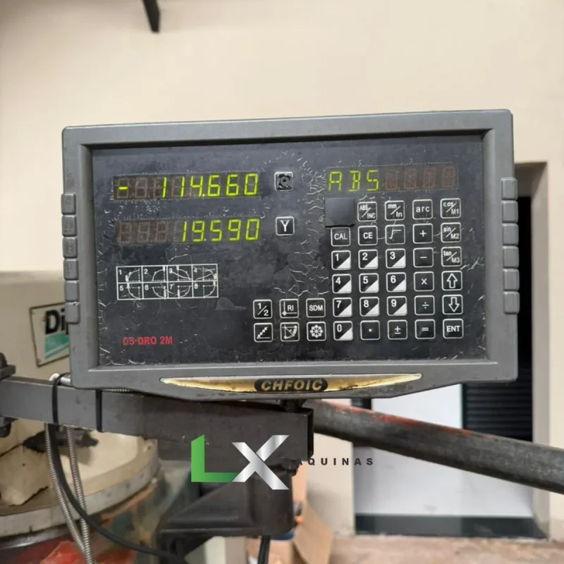 FRESADORA FERRAMENTEIRA DIPLOMAT FVF 2500 - ISO 40 - COM DIGITAL, AUTOMÁTICO E INVERSOR (7