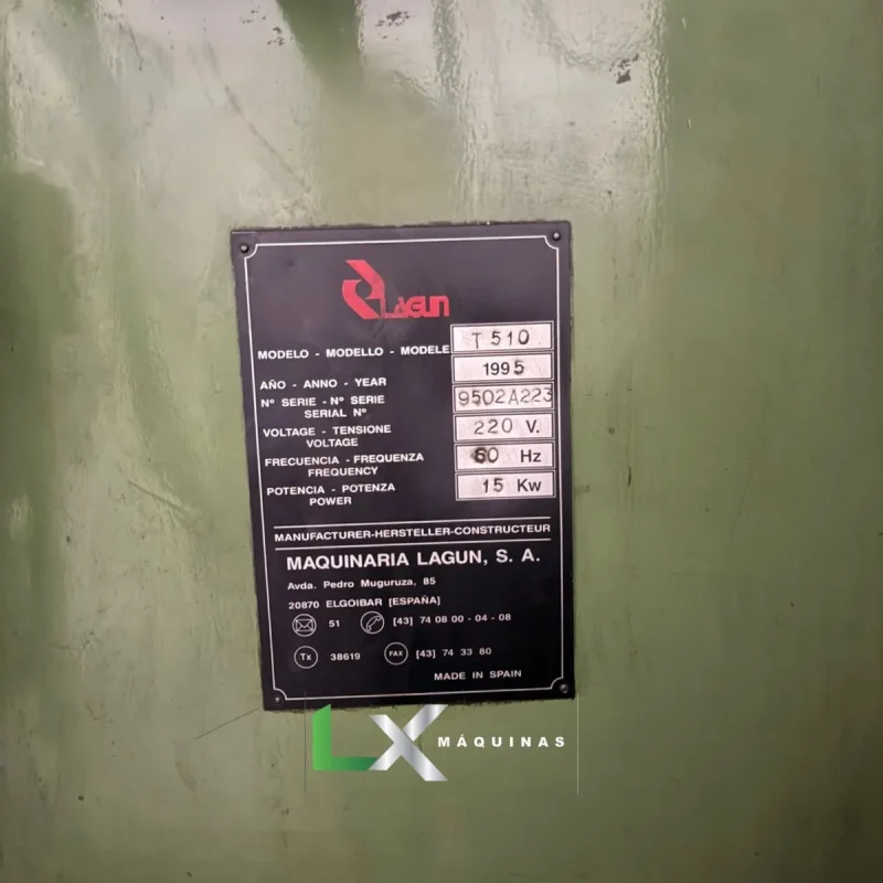 FRESADORA MANDRILHADORA CNC BANCO FIXO LAGUN - HEIDENHAIN - CABEÇOTE HURON (1)