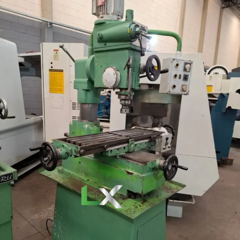 FURADEIRA FRESADORA KONE KFF-30 COM AVANÇO AUTOMÁTICO ENGRENADO NA MESA (2)