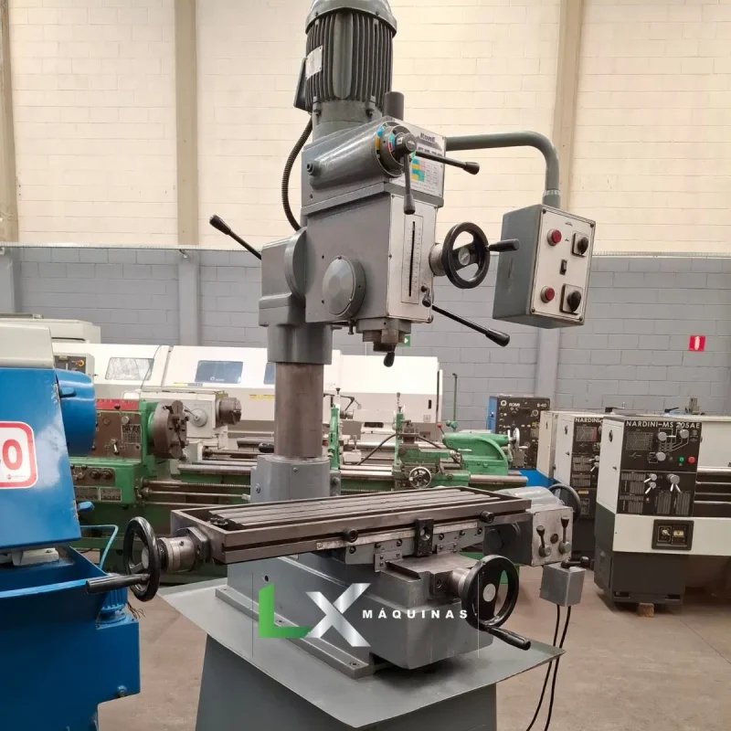 FURADEIRA FRESADORA KONE KFF-30 - COM AVANÇO AUTOMÁTICO ENGRENADO NA MESA (2)