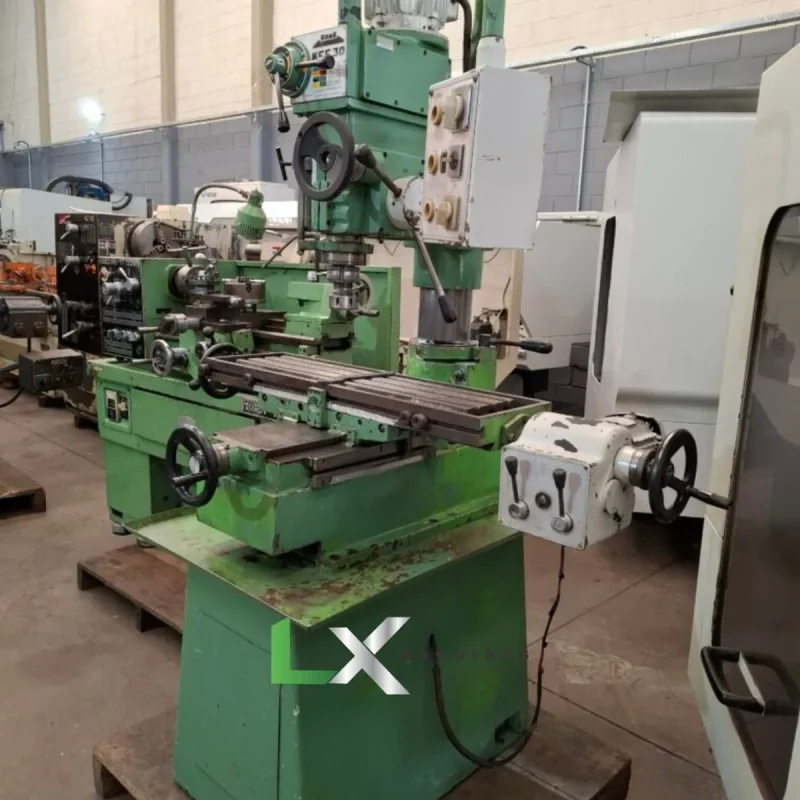 FURADEIRA FRESADORA KONE KFF-30 COM AVANÇO AUTOMÁTICO ENGRENADO NA MESA (3)