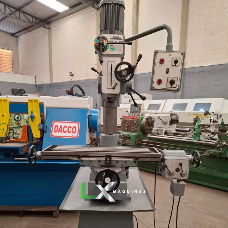 FURADEIRA FRESADORA KONE KFF-30 - COM AVANÇO AUTOMÁTICO ENGRENADO NA MESA (7)