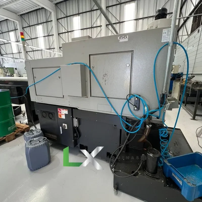 TORNO CABEÇOTE MOVEL CNC HANWHA XD20M - 2013 - COM ALIMENTADOR DE BARRAS (5)
