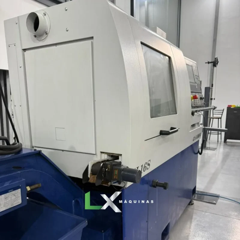 TORNO CNC CABEÇOTE MOVEL HANWHA SL16S - ANO 2005 (1)