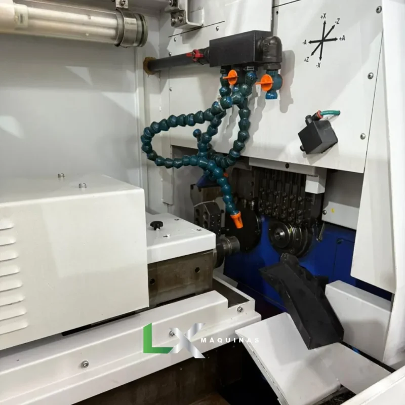 TORNO CNC CABEÇOTE MOVEL HANWHA SL16S - ANO 2005 (2)