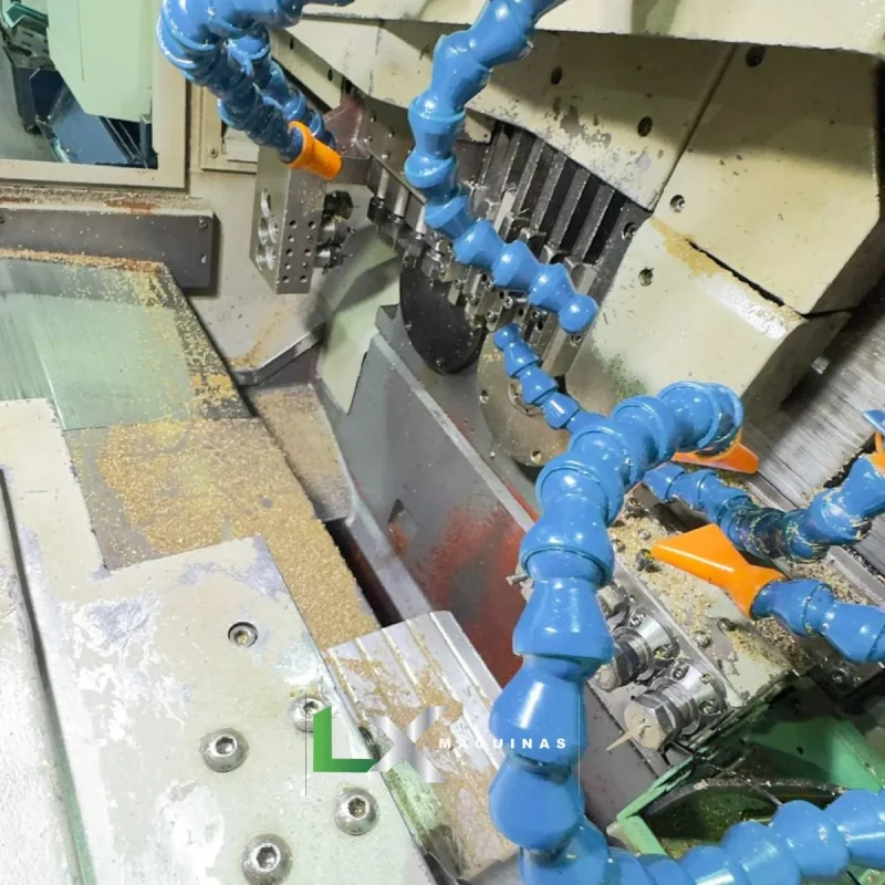 TORNO CNC CABEÇOTE MÓVELX HANWHA XD20H- COM ALIMENTADOR DE BARRAS - ANO 2007 (3)