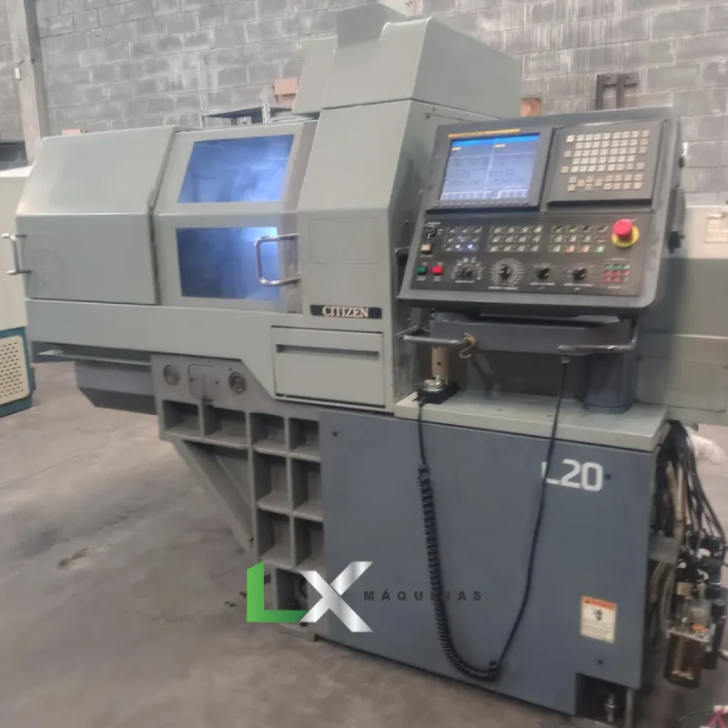 TORNO CNC CITZEN L20 VIII - ANO 2008 - COM ALIMENTADOR DE BARRAS E BOMBA DE ALTA PRESSÃO (4)