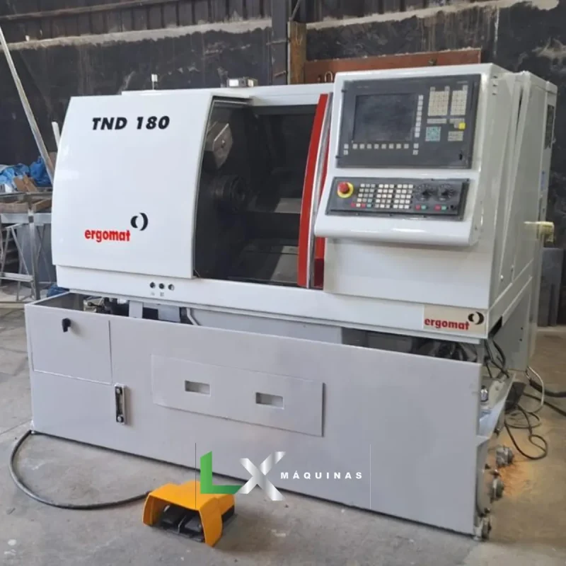TORNO CNC ERGOMAT TND 180 - SIEMENS - 2002 (4)