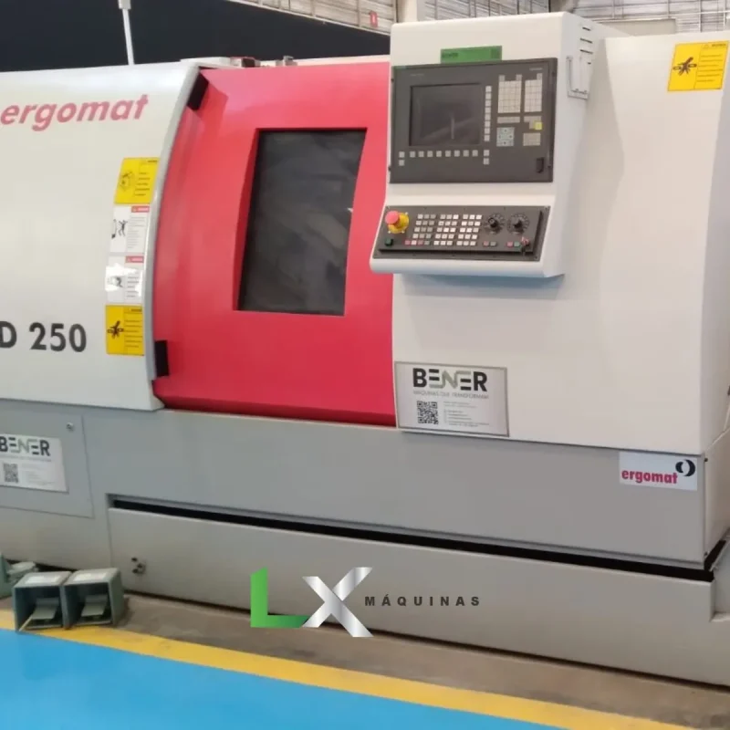 TORNO CNC ERGOMAT TND250 SIEMENS 2001 - REFORMADO (4)