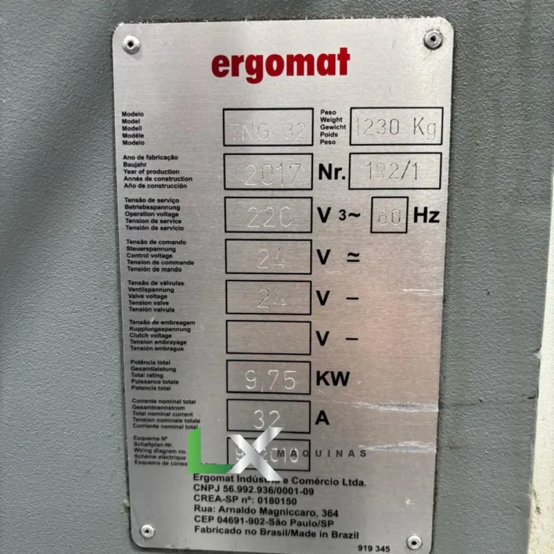 TORNO CNC ERGOMAT TNG32 SIEMENS 828D- ANO 2017 (1)