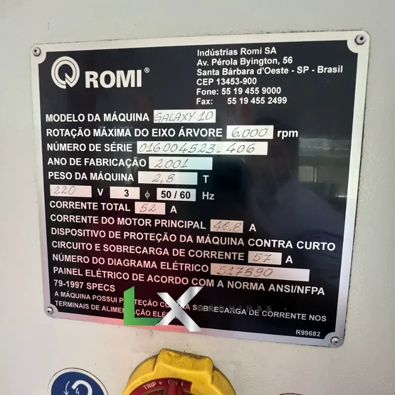 TORNO CNC INCLINADO ROMI GALAXY10 - FANUC (7)