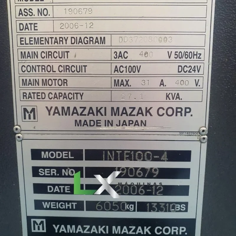 TORNO CNC MULTITAREFA MAZAK INTEGREX 100IV - 2006 (6)