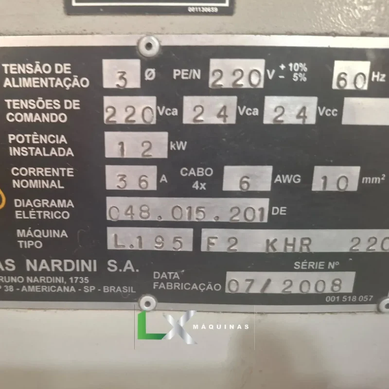 TORNO CNC NARDINI LOGIC 195 II - ANO 2008 (2)_11zon