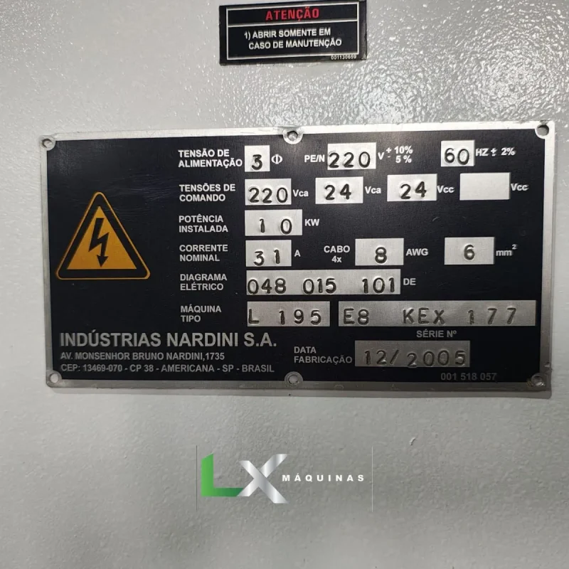TORNO CNC NARDINI LOGIC 195 II – ANO 2005 (REVISADO) (4)
