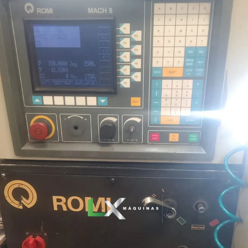 TORNO CNC ROMI CENTUR 20RV - MACH 8 - 300 X 500MM (6)