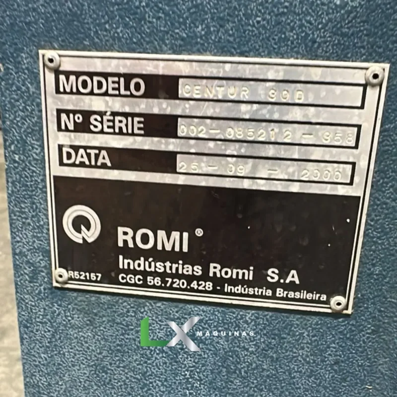 TORNO CNC ROMI CENTUR 30D MACH9 - 500MM (9)