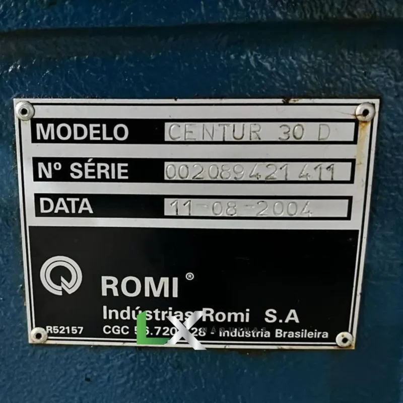 TORNO CNC ROMI CENTUR 30D MACH9 – ANO 2004 - REVISADO (4)