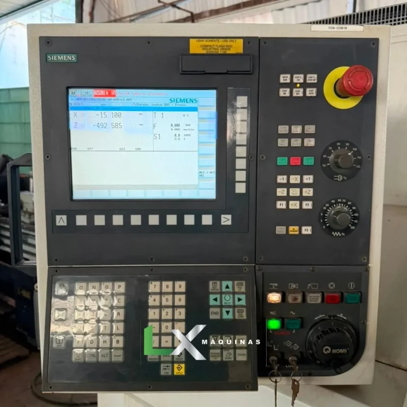 TORNO CNC ROMI CENTUR 30D – HIDRÁULICO - SIEMENS – 3700 HORAS - ANO 2012 -3