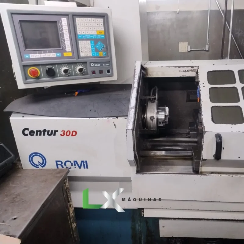 TORNO CNC ROMI CENTUR 30D – MACH 9 - GANG – ANO 2002 (4)