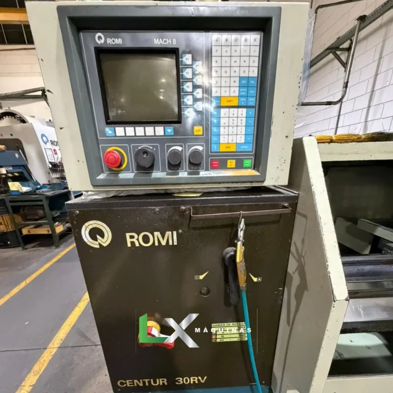 TORNO CNC ROMI CENTUR 30RV – MACH8 – 430MM – 1000 MM (ÚNICO DONO) (1)