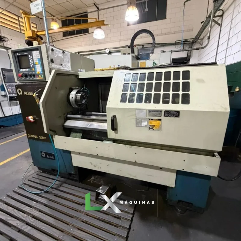TORNO CNC ROMI CENTUR 30RV – MACH8 – 430MM – 1000 MM (ÚNICO DONO) (5)