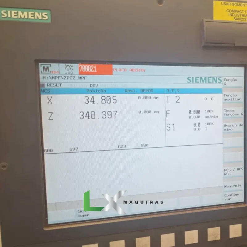 TORNO CNC ROMI CENTUR 35D - SIEMENS - 520 X 1500MM - ANO 2008 (1)