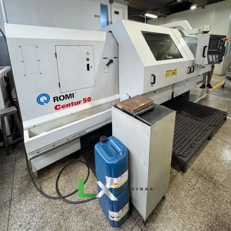 TORNO CNC ROMI CENTUR 50 -1000 MM X 2000 MM - SIEMENS -2007 (2)
